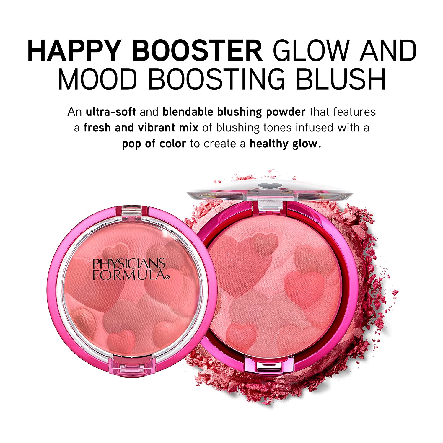 Physicians Formula Happy Booster Glow and Mood Boosting Blush, Natural, 0.24 oz. - Image 2